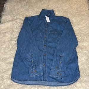 Banana Republic Slim Fit Men’s Denim Button Up Shirt